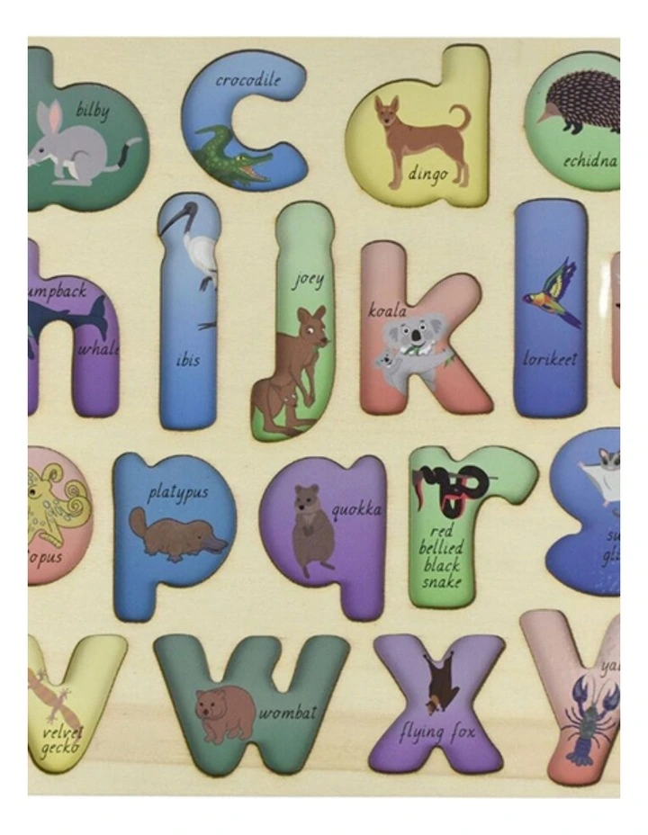 Koala Dream Australian Animals A-Z Lowercase Alphabet Puzzle Kids 3y image 2