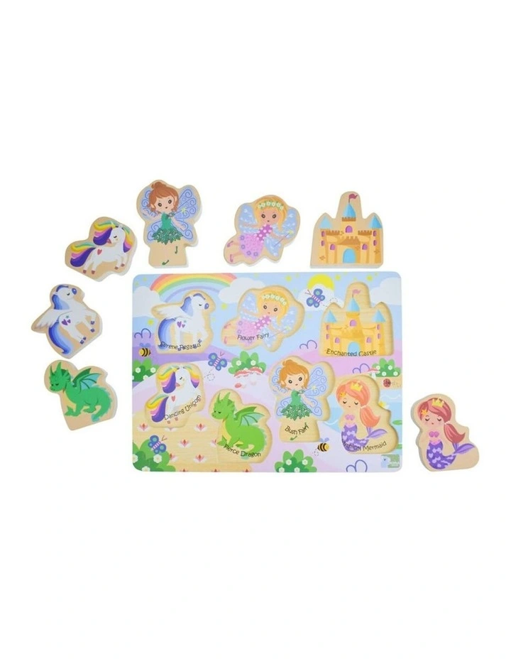 Koala Dream Wooden Chunky Fantasy Fairytale Kids Puzzle 8pcs 12m image 2
