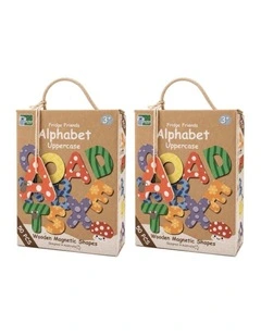 2x 50pc Koala Dream Kids Fridge Friends Uppercase Alphabet Wooden Magnets 3