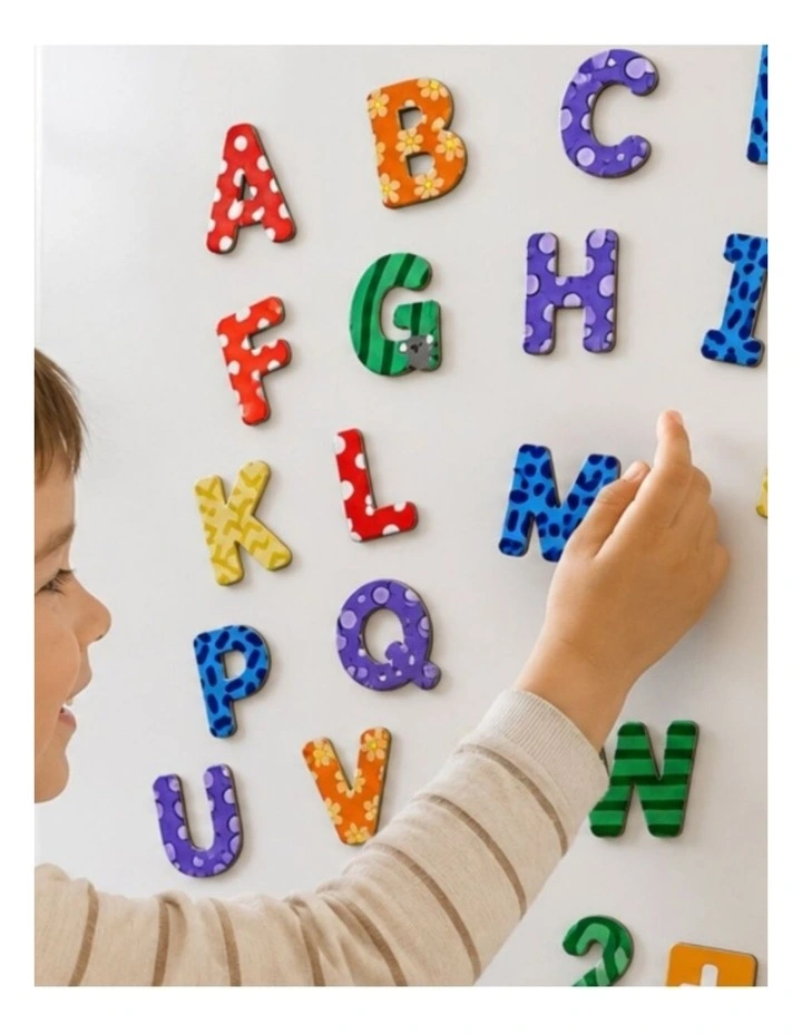 2x 50pc Koala Dream Kids Fridge Friends Uppercase Alphabet Wooden Magnets 3 image 4