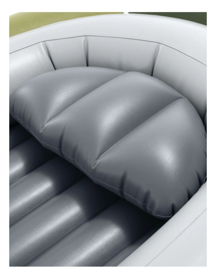 Intex Seahawk 4 Inflatable Boat Set With Aluminium Oars Pump Green image 7