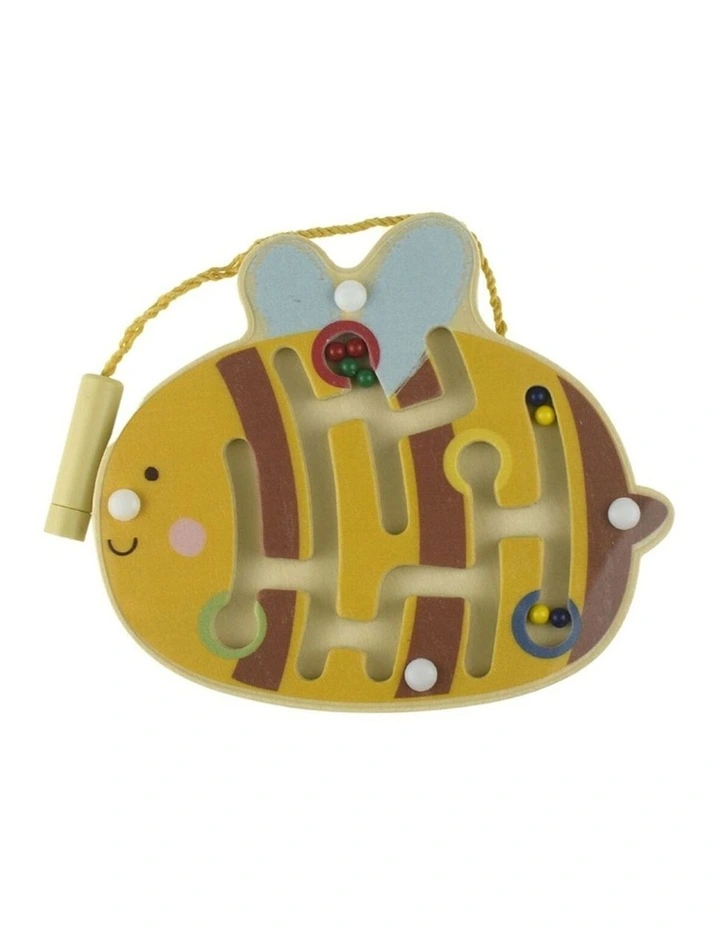 Kaper Kidz Wooden Bee Magnetic Labyrinth Kids Toy Educational 3y image 1