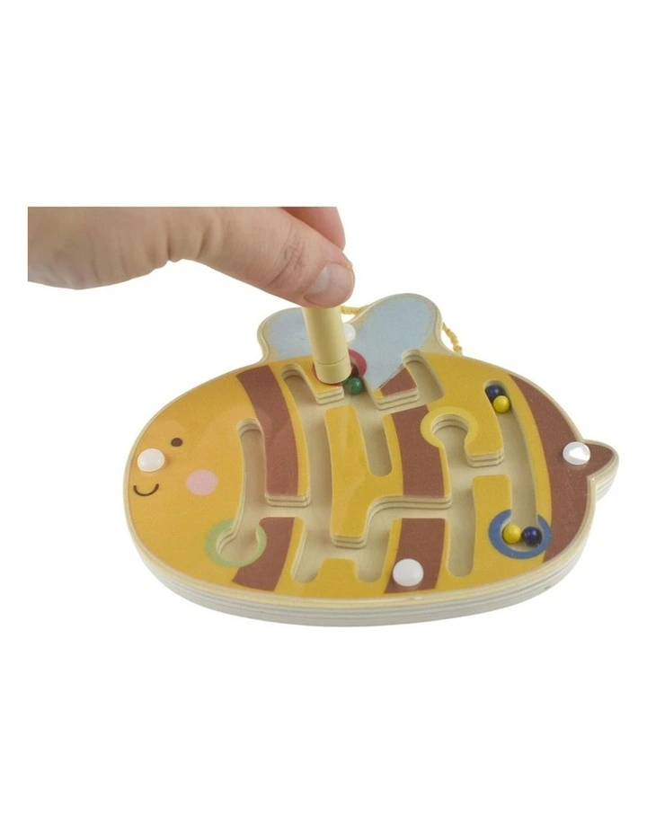Kaper Kidz Wooden Bee Magnetic Labyrinth Kids Toy Educational 3y image 2