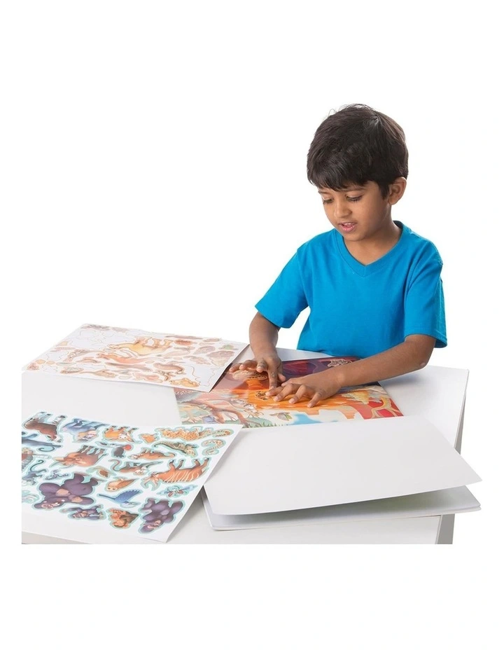 Melissa & Doug Reusable Sticker Pad Jungle & Savanna With 175 Stickers 3y image 4