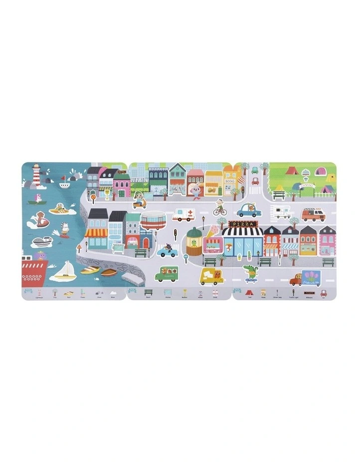 Tookyland Silicone Sticker Kids Activity Book Busy City 33pcs 3 Reusable image 3
