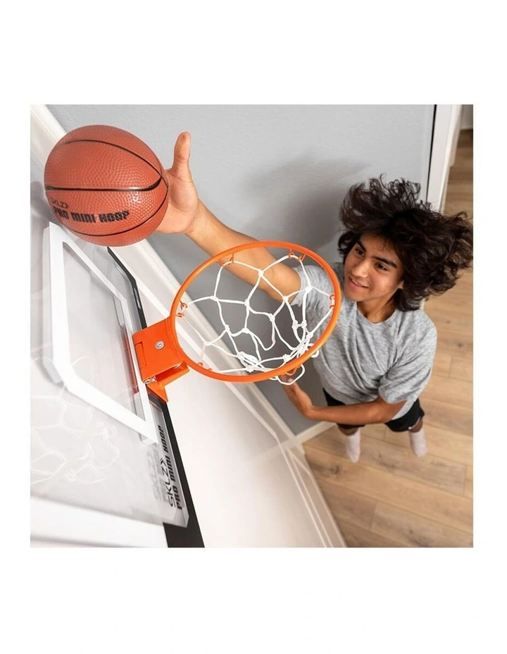 SKLZ Pro Mini Hoop Kids Sports Basketball Rubber Ball Black 5in 5y image 3
