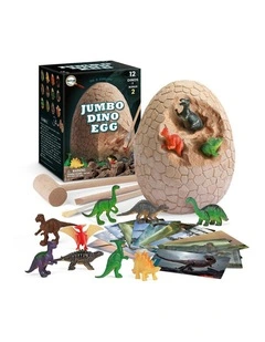 Kaper Kidz Dino Egg Jumbo Excavation Toy With Hammer Chisel 6y 