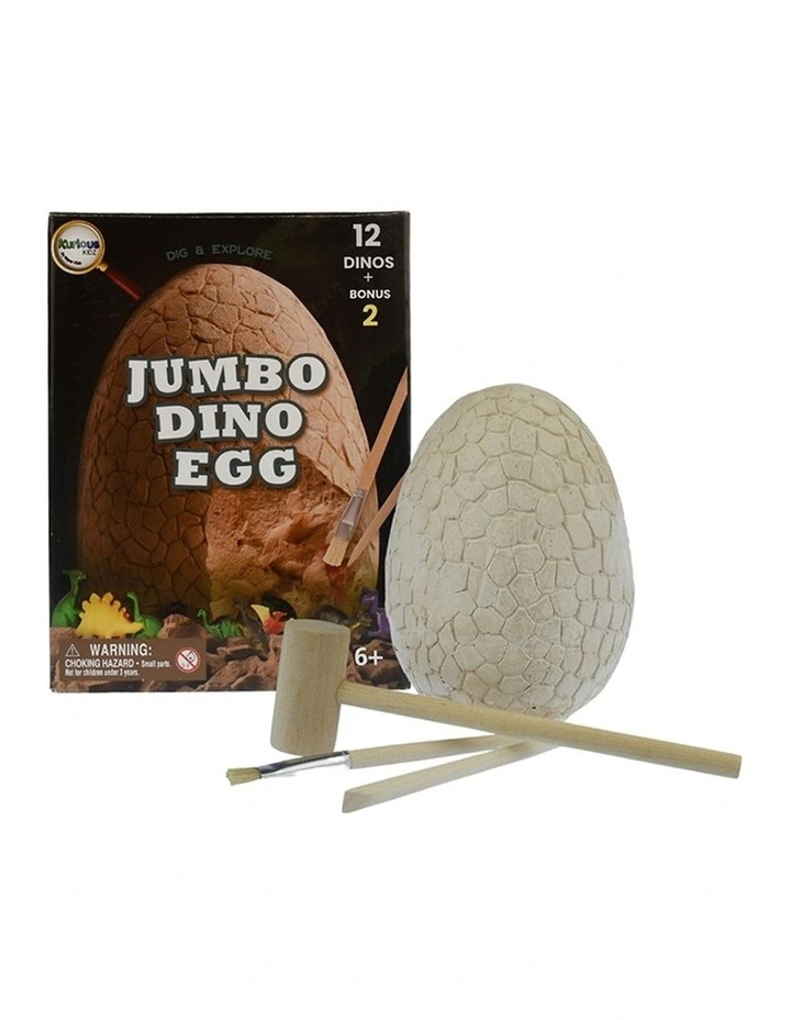 Kaper Kidz Dino Egg Jumbo Excavation Toy With Hammer Chisel 6y image 3
