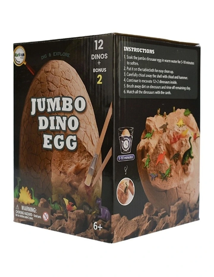 Kaper Kidz Dino Egg Jumbo Excavation Toy With Hammer Chisel 6y image 5