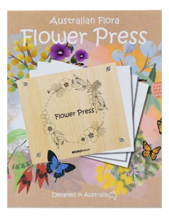 Kaper Kidz Australian Flora Flower Press Craft Kit Creativity Activity 3y image 1