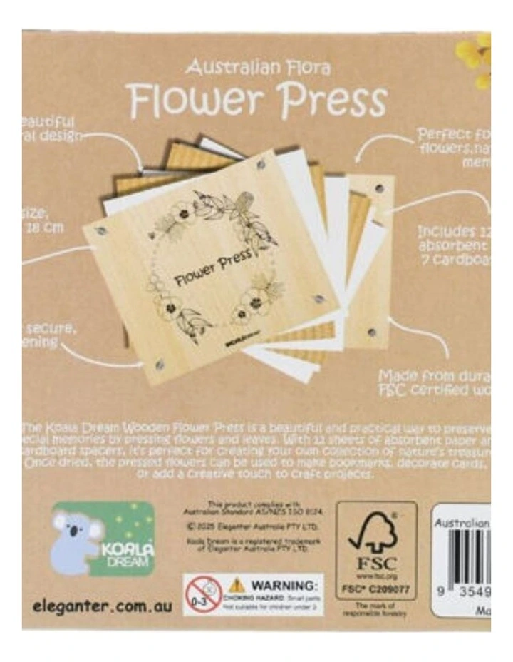 Kaper Kidz Australian Flora Flower Press Craft Kit Creativity Activity 3y image 5