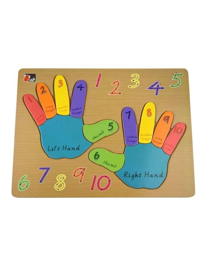 Kaper Kidz Kids Left & Right Hand Jigsaw Puzzle Educational Toy 2y image 1