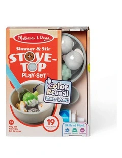 Melissa & Doug Water WOW! Saute Serve Stovetop Kids Toy Cooking Playset 3y 