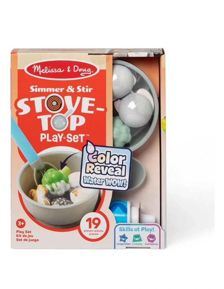 Melissa & Doug Water WOW! Saute Serve Stovetop Kids Toy Cooking Playset 3y image 1