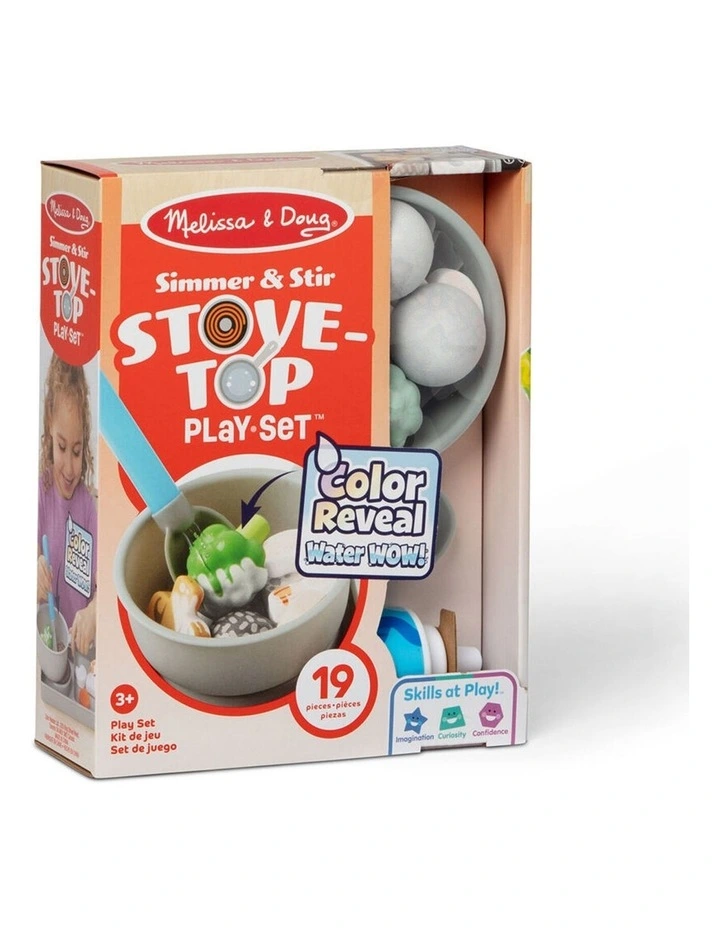 Melissa & Doug Water WOW! Saute Serve Stovetop Kids Toy Cooking Playset 3y image 3