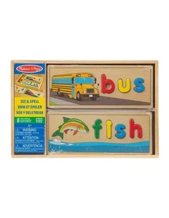 Melissa & Doug See And Spell Alphabet Wooden Puzzle Educational Toy 4y 