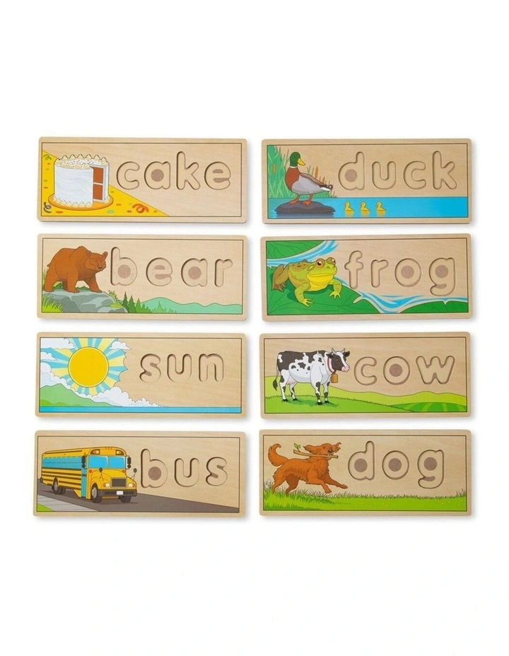 Melissa & Doug See And Spell Alphabet Wooden Puzzle Educational Toy 4y image 2