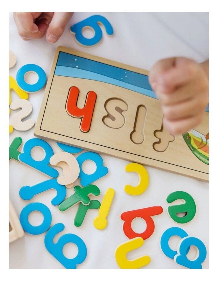 Melissa & Doug See And Spell Alphabet Wooden Puzzle Educational Toy 4y image 3