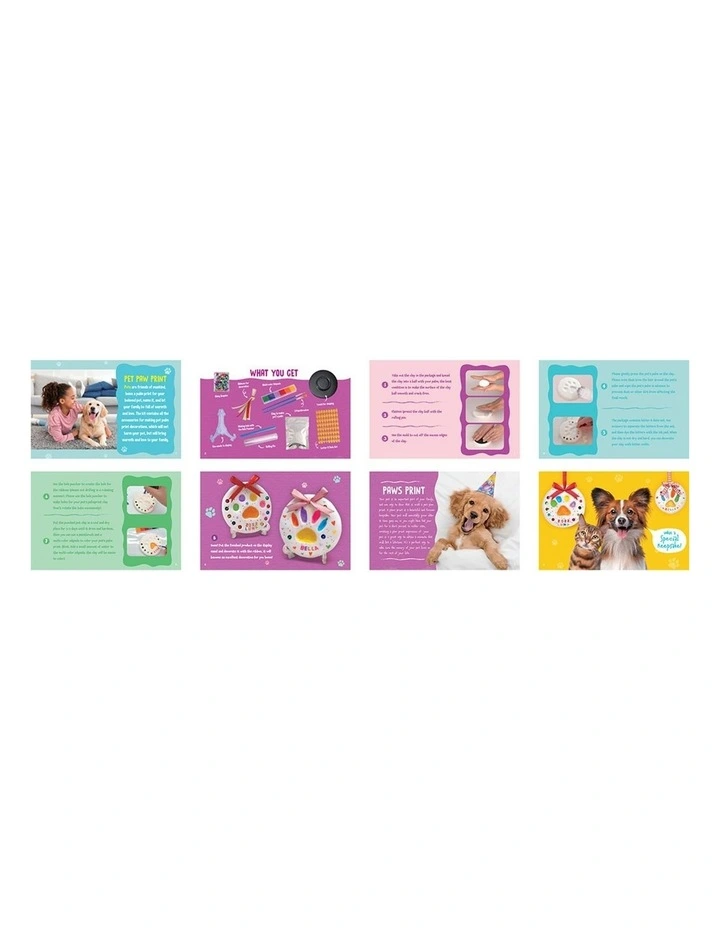Kaper Kidz Pet Paw Print Craft Kit DIY Clay Set Kids 8y image 6
