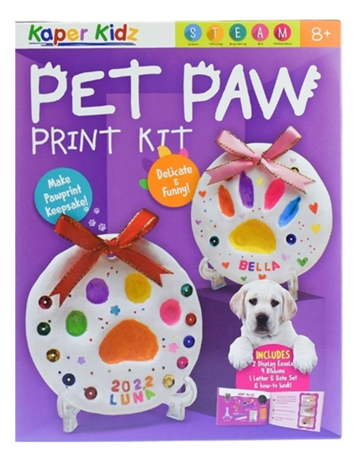 Kaper Kidz Pet Paw Print Craft Kit DIY Clay Set Kids 8y image 7