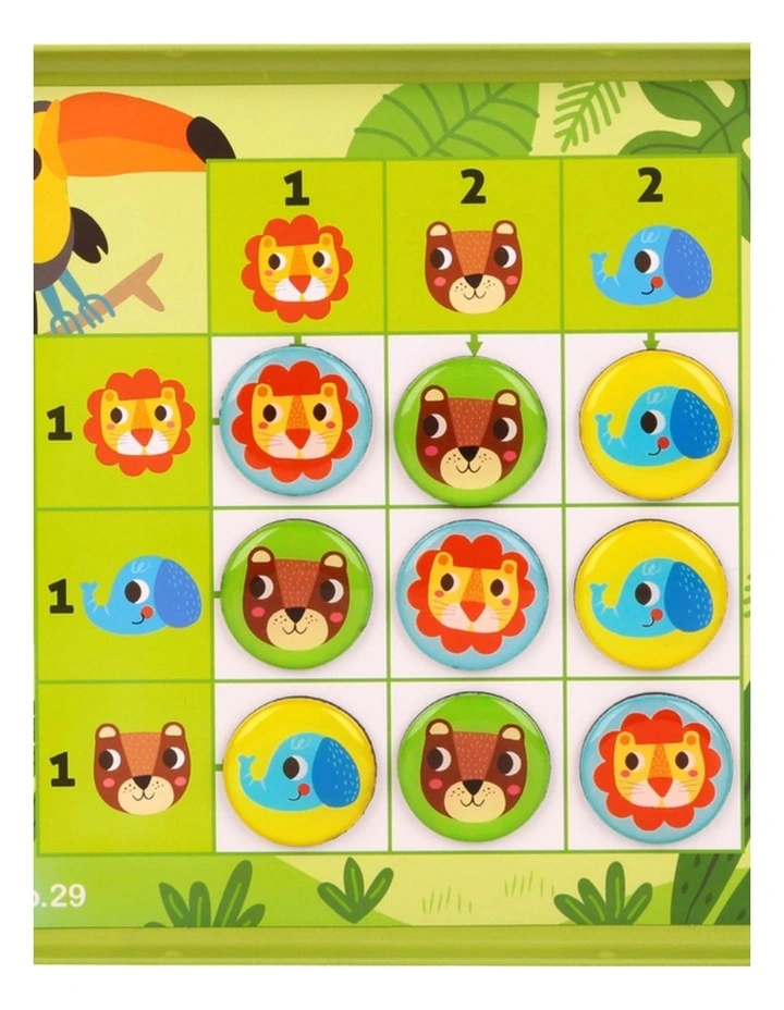 Tooky Toy Kids Forest Themed Sudoku Game Magnetic 24pc 3y image 3