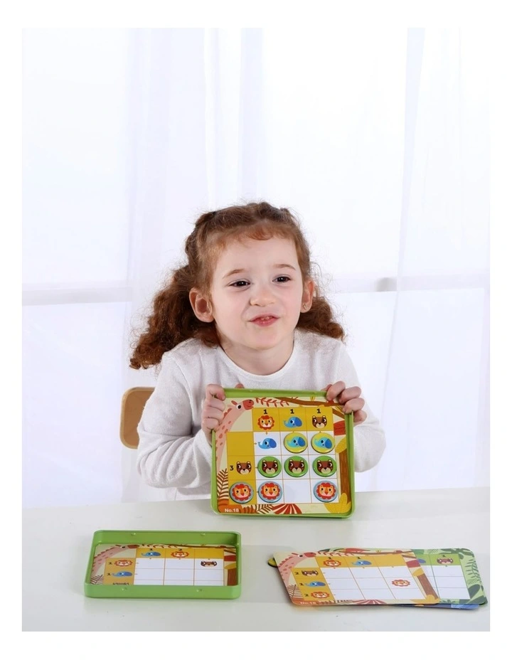 Tooky Toy Kids Forest Themed Sudoku Game Magnetic 24pc 3y image 5