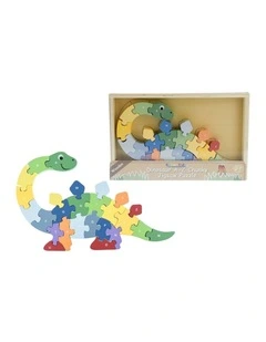 Kaper Kidz Dinosaur A-Z Chunky Kids Jigsaw Puzzle Wooden Toy 3 
