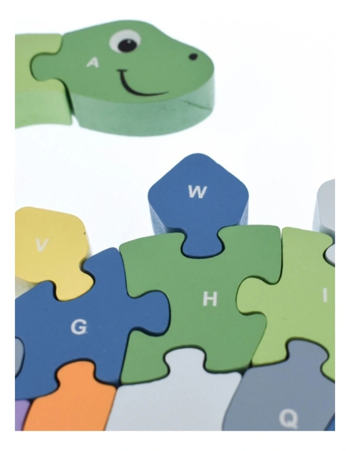 Kaper Kidz Dinosaur A-Z Chunky Kids Jigsaw Puzzle Wooden Toy 3 image 4