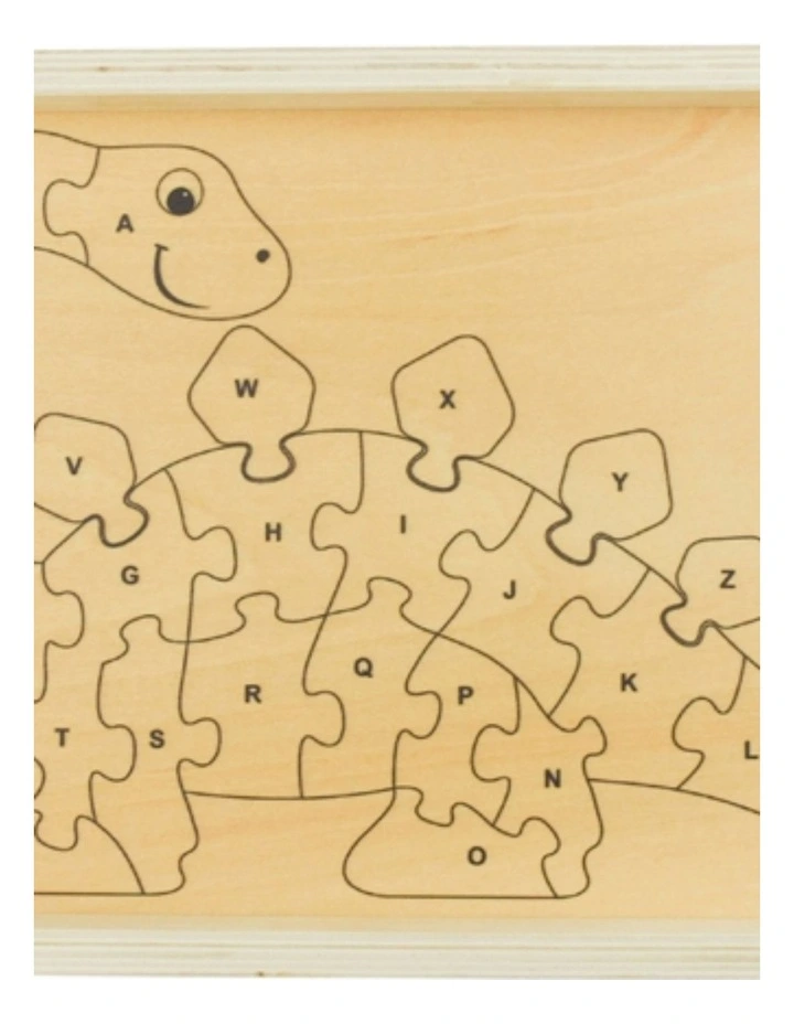 Kaper Kidz Dinosaur A-Z Chunky Kids Jigsaw Puzzle Wooden Toy 3 image 5