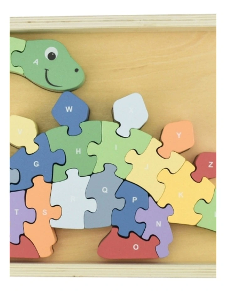 Kaper Kidz Dinosaur A-Z Chunky Kids Jigsaw Puzzle Wooden Toy 3 image 6