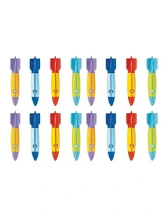 16pc Intex Underwater Torpedoes Dive Toys Set Multicolour Kids 6y 