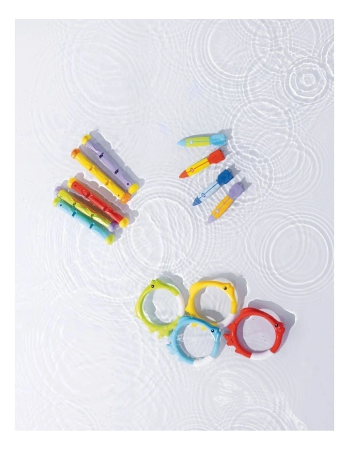 16pc Intex Underwater Torpedoes Dive Toys Set Multicolour Kids 6y image 3