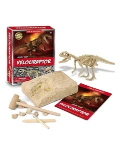 Kaper Kidz Dig & Discover Velociraptor Excavation Kit Dinosaur Toy 6y 