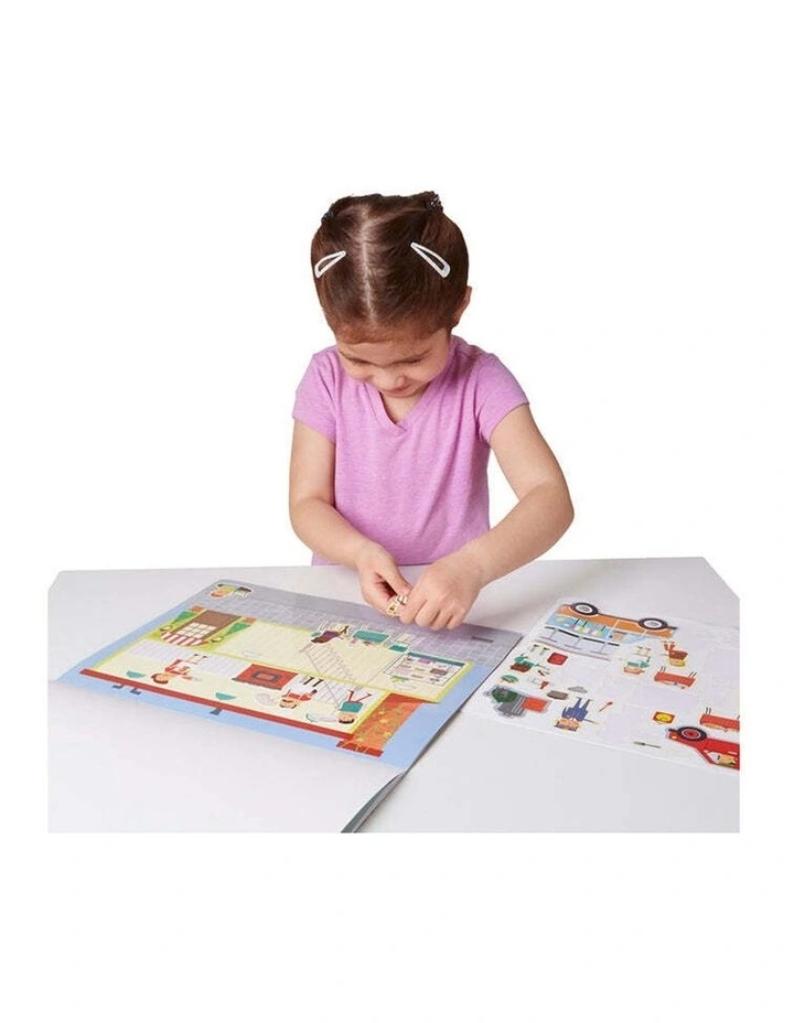 Melissa & Doug Reusable Sticker Pad My Town Kids Childrens Toy 3y image 3
