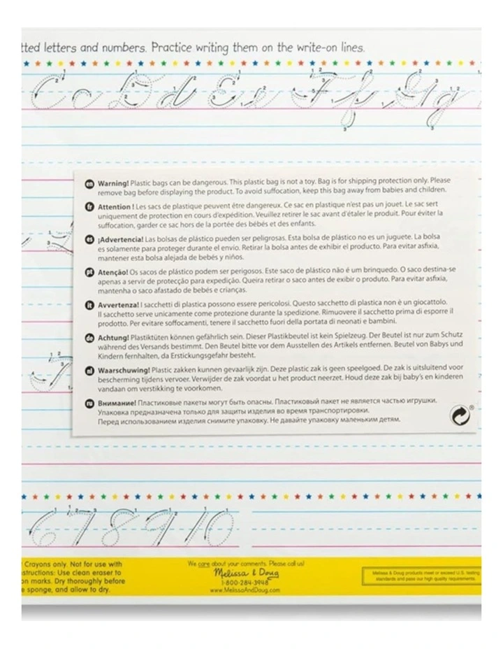 Melissa & Doug Handwriting Write-A-Mat Bundle Of 6 Educational Kids Toy 5y image 3