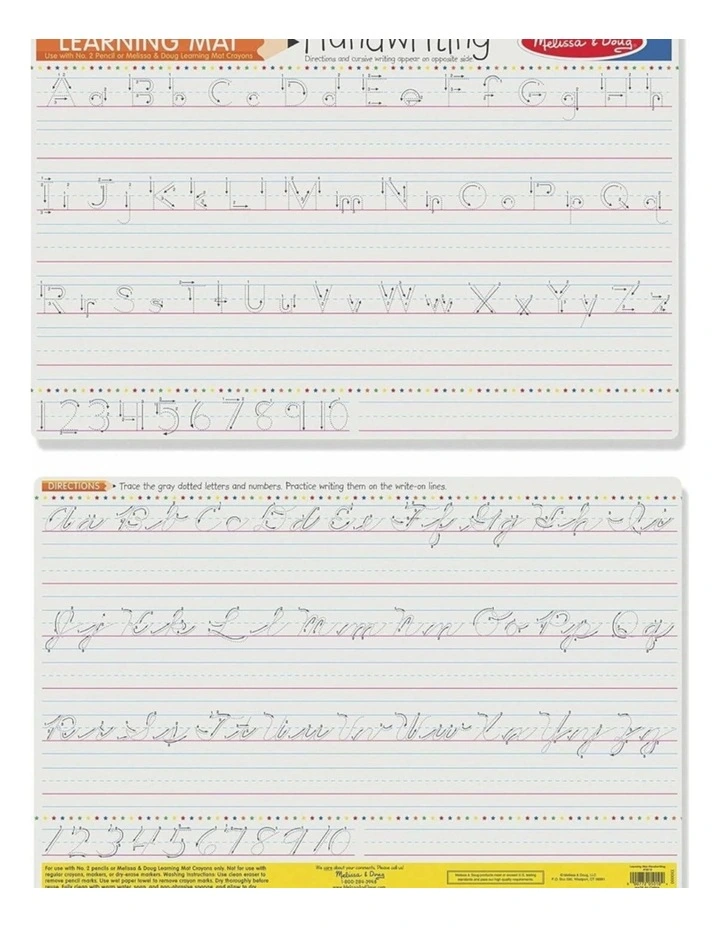 Melissa & Doug Handwriting Write-A-Mat Bundle Of 6 Educational Kids Toy 5y image 5