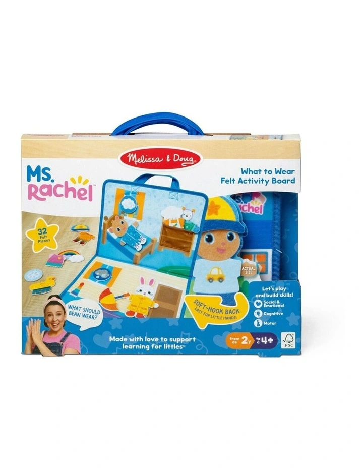 Melissa & Doug Ms. Rachel What To Wear Felt Kids Toy Activity Board 2y image 1