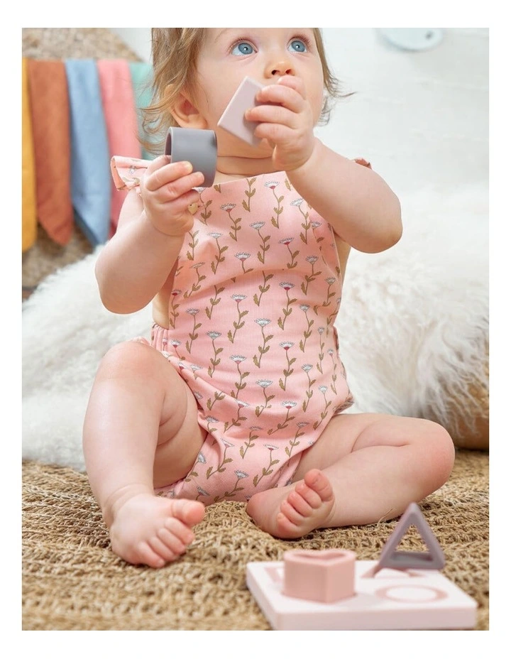 Annabel Trends Silicone Puzzle Play Toy Teether Star Heart Set 12x4.5cm image 6