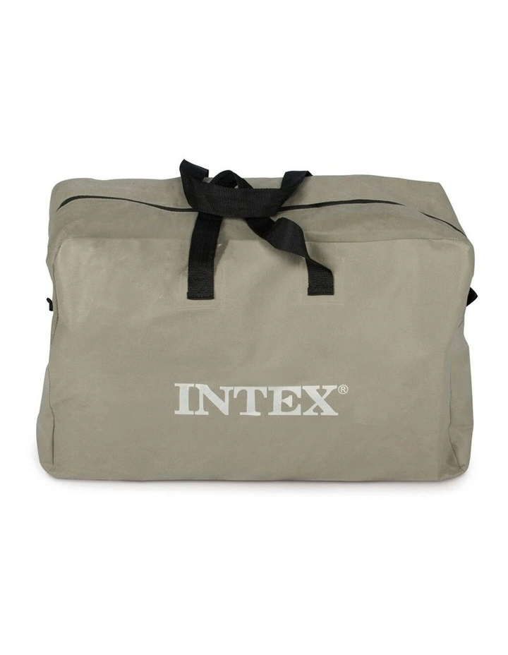 Intex Excursion 4 Inflatable Boat Set With Oars Pump Seats Rod Holders 315cm image 5