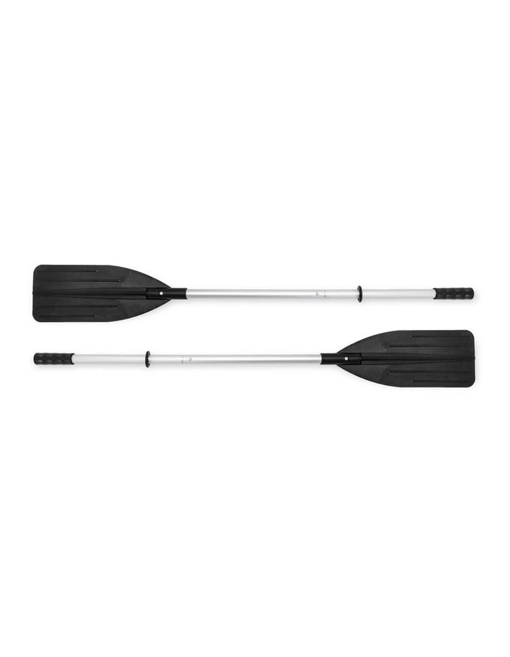 Intex Excursion 4 Inflatable Boat Set With Oars Pump Seats Rod Holders 315cm image 6