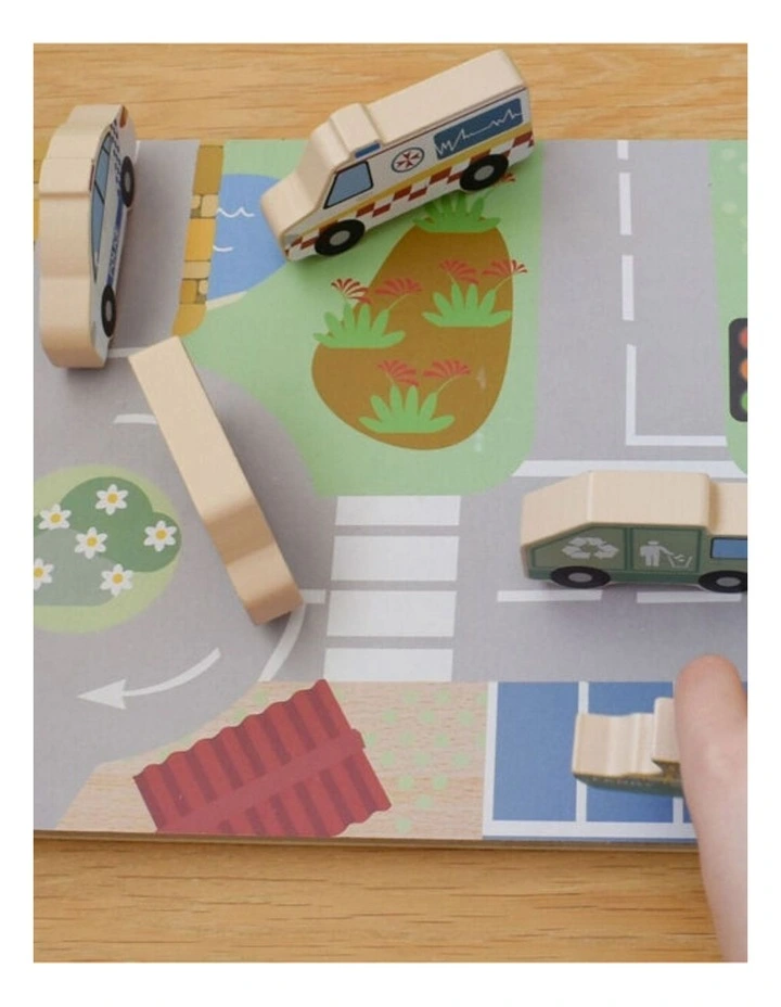 Koala Dream Wooden Chunky Aussie Transport Vehicle Kids Toy Puzzle 12m  image 6