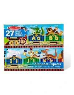 27pc Melissa & Doug Alphabet Express Floor Puzzle Extra-Thick Pieces Kids 3y 