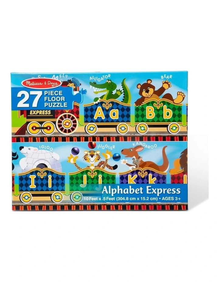 27pc Melissa & Doug Alphabet Express Floor Puzzle Extra-Thick Pieces Kids 3y image 1