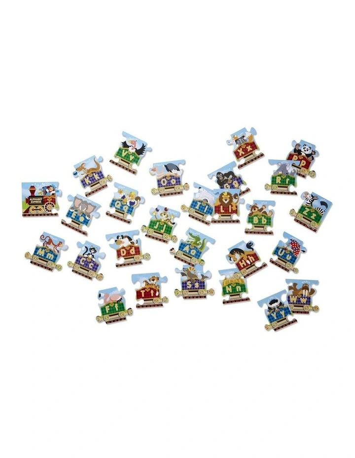 27pc Melissa & Doug Alphabet Express Floor Puzzle Extra-Thick Pieces Kids 3y image 2