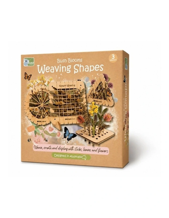 Koala Dream Bush Blooms Wooden Weaving Shapes Craft Kit Kids 3y image 2