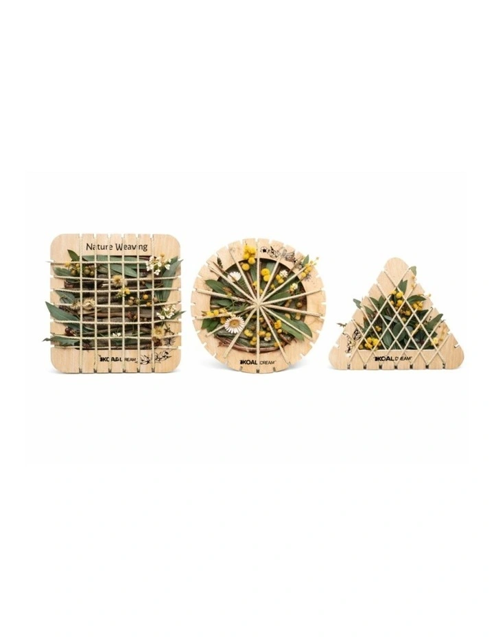Koala Dream Bush Blooms Wooden Weaving Shapes Craft Kit Kids 3y image 4