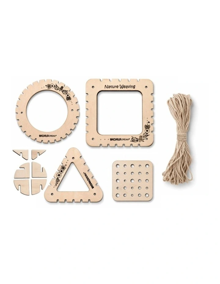 Koala Dream Bush Blooms Wooden Weaving Shapes Craft Kit Kids 3y image 6