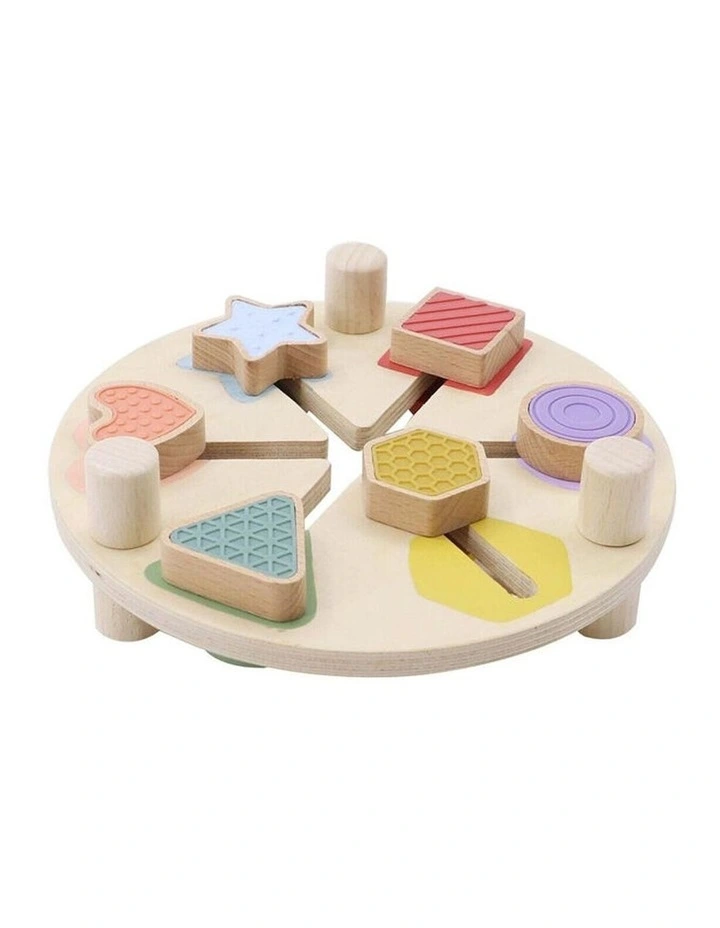 Kaper Kidz Wooden Shape And Colour Match Table Toy Kids Educational 12m image 2