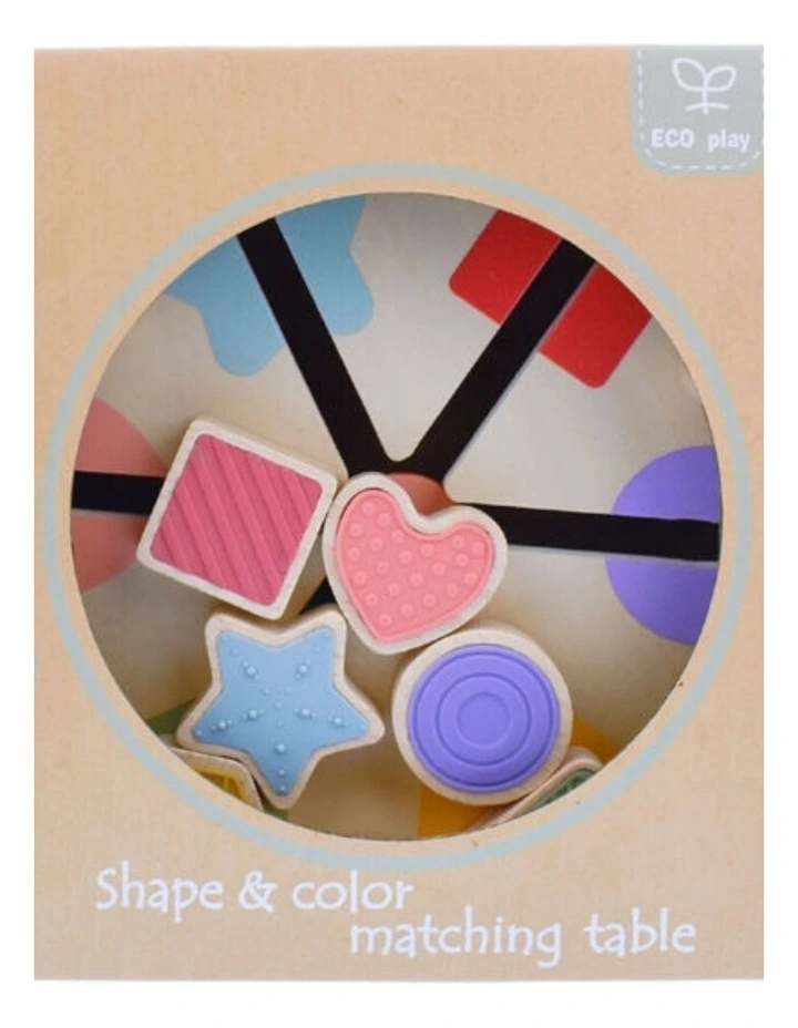 Kaper Kidz Wooden Shape And Colour Match Table Toy Kids Educational 12m image 3
