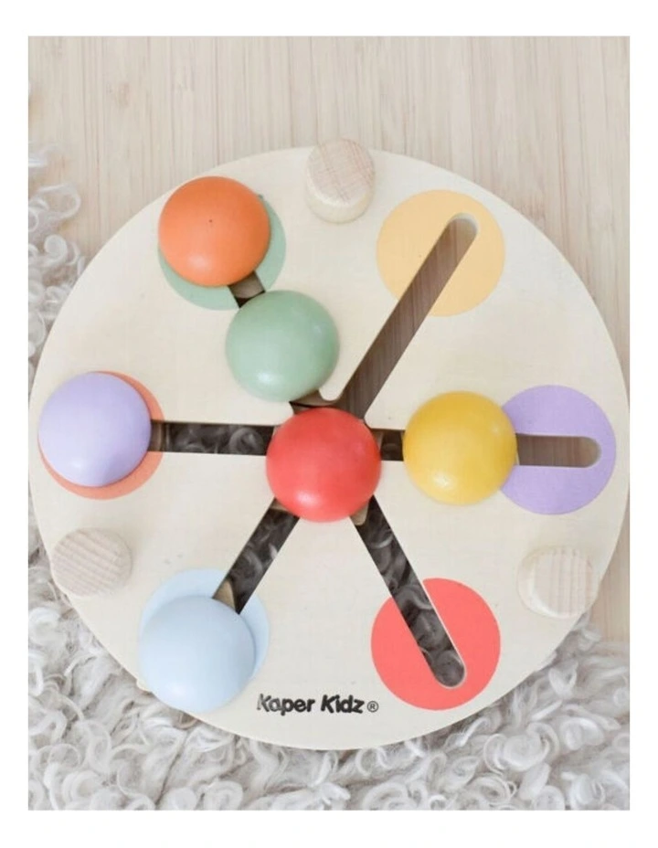 Kaper Kidz Wooden Shape And Colour Match Table Toy Kids Educational 12m image 7